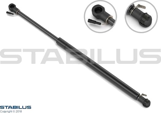 Gassfjær, bakrute STABILUS 0694SB