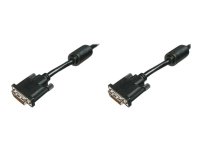 MicroConnect DVI-D Dual Link Kabel 2m Svart - Hunn til Hunn