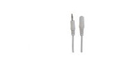 Connectech 3,5mm mini jack forlængerkabel. 3m. Hvid