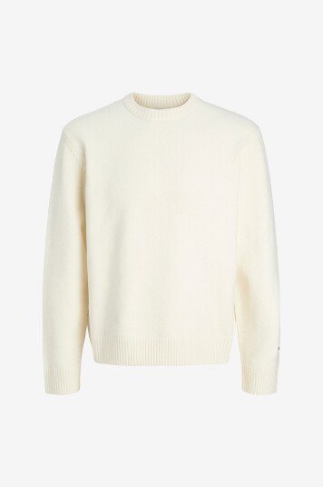 Jack & Jones Junior Genser jorNorrebro Knit Crew Neck LN Jnr Hvit Jack & Jones Junior Genser jorNorrebro Knit Crew Neck LN Jnr Hvit