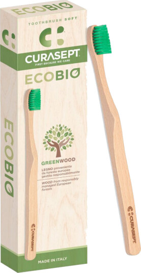 Curasept Ecobio Greenwood Tannbørste MYK