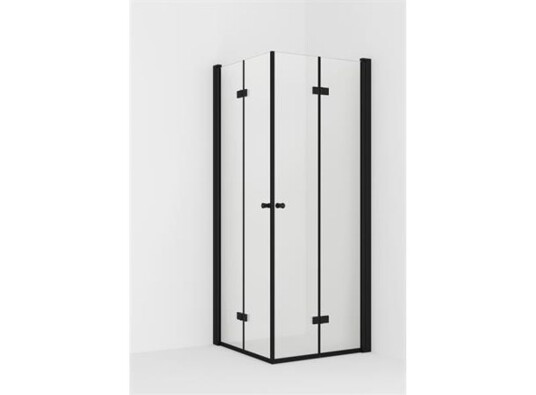 VikingBad Dusjhjørne leddet LIAM 90x90cm, sort