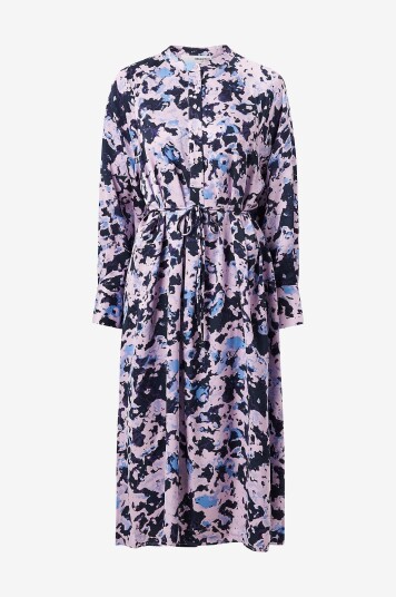 Selected FEMME - Kjole slfAronia LS Midi Aop Shirt Dress B - Lilla