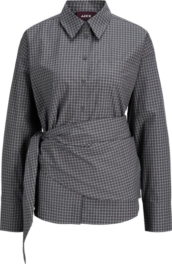 JJXX Jxfie Poplin Ls Scarf Shirt Wvn PIRATE BLACK M