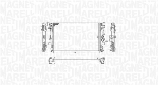 Radiator MAGNETI MARELLI 350213955000 Radiator MAGNETI MARELLI 350213955000