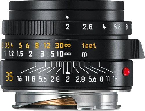 Leica Summicron-M f/2 35mm ASPH Sort Filterfatning E39 Leica Summicron-M f/2 35mm ASPH Sort Filterfatning E39