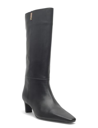 Tommy Hilfiger Th Square Toe Kitten Long Boot - Black - 39 Tommy Hilfiger Th Square Toe Kitten Long Boot - Black - 39