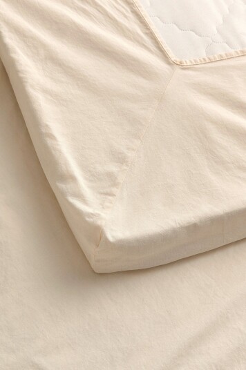 Ellos Home Konvoluttark Milly i vasket bomull Beige