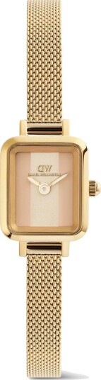 Gold 15mm Watch Quadro Mini Evergold Conwy | DW Gold 15mm Watch Quadro Mini Evergold Conwy | DW