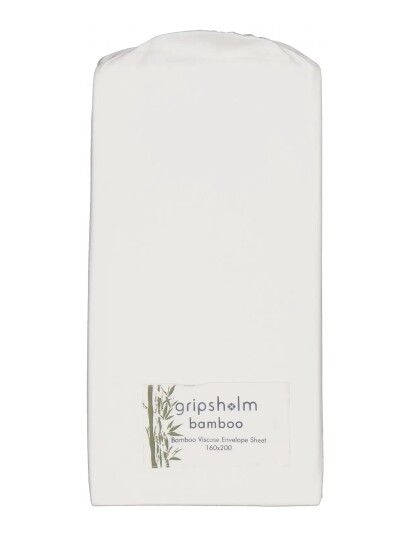 Gripsholm Envelope Sheet Bamboo 160X200Cm White 160X200 Cm White 160X200CM