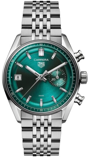 TAG Heuer Herreklokke CBS2211.BA0048 Carrera Grønn/Stål Ø39 mm TAG Heuer Herreklokke CBS2211.BA0048 Carrera Grønn/Stål Ø39 mm