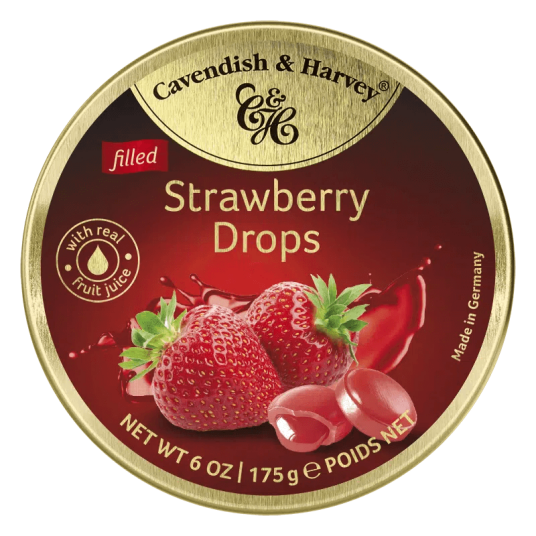 Cavendish & Harvey Strawberry Drops 175g Cavendish & Harvey Strawberry Drops 175g