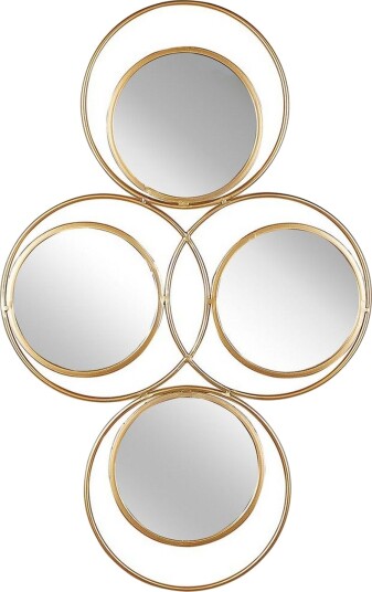 Väggspegel Beliani Lescar GOLD