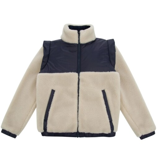 WoolLand Stryn Fleece Jakke Barn Beige 146 152