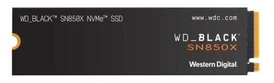 WD_BLACK SN850X 2TB NVMe SSD PCIe Gen4 M.2 2280 - Svart
