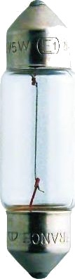 Lyspære, nummerskiltlys PHILIPS 13844CP