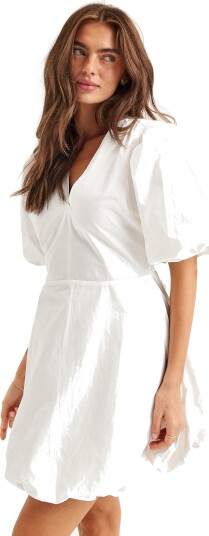 Bubbleroom Occasion V neck Bubble Hem Short Dress VIT