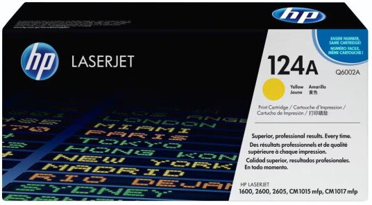 HP tonerkassett Q6002A ColorSphere Gul