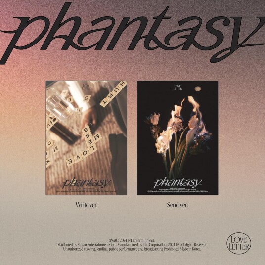 The Boyz  Phantasy  Pt.3 Love Letter  Random Cover  incl. 64pg Photobook, Postcard, Photocard, Moodcard, Track Sticker + Frame Film  CD