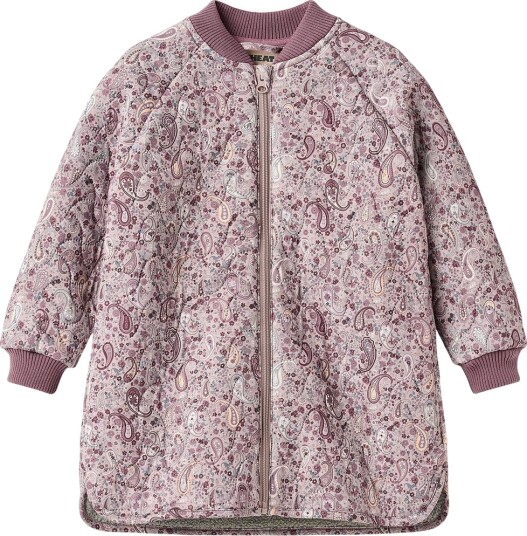 Wheat Termojakke Helga Dry Rose Paisley Wheat 7 år (122) Termoklær Lilla Rosa