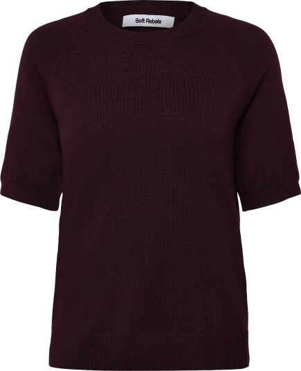 Soft Rebels Srmarla Ss O Neck Burgundy M