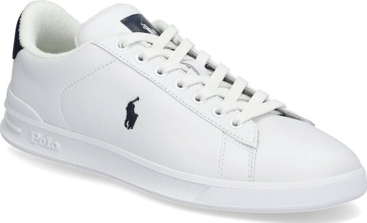 Polo Ralph Lauren Leather Hrt Crt Iii Sk Ltl WHITE/NAVY 42 Polo Ralph Lauren Leather Hrt Crt Iii Sk Ltl WHITE/NAVY 42