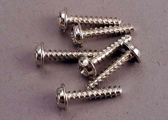 Traxxas 3288 Screws 3x15mm washerhead self-tapping 6 Traxxas 3288 Screws 3x15mm washerhead self-tapping 6