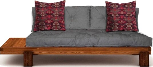 Fynros 2 seters Sovesofa Grå/Natur