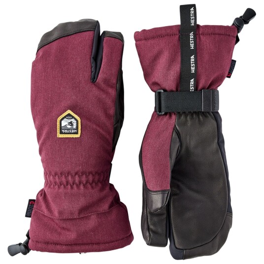 Hestra CZone Mountain 3 finger Skihansker Bordeaux 9