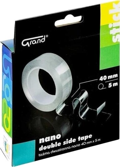 Grand Dobbelsidig Tape Nano 40 Mm X 5 M Grand Grand Dobbelsidig Tape Nano 40 Mm X 5 M Grand