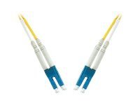 MicroConnect 3m LC/UPC Enkeltmodus Fiberoptisk Kabel Gul OS2