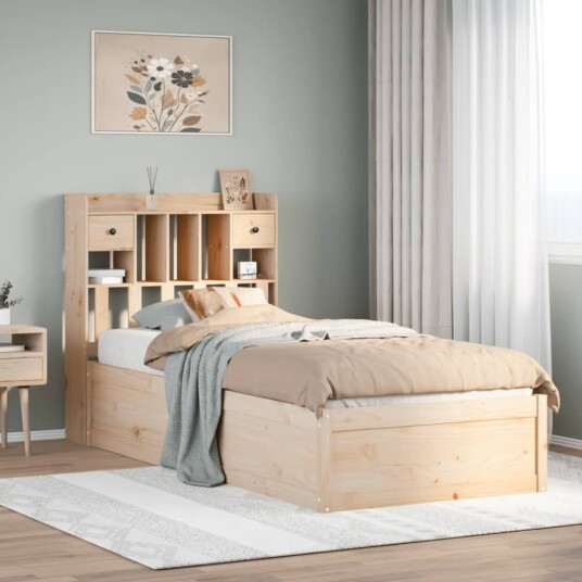 Sengeramme uten madrass 75x190 cm heltre furu 8721158623058 Sengeramme uten madrass 75x190 cm heltre furu 8721158623058