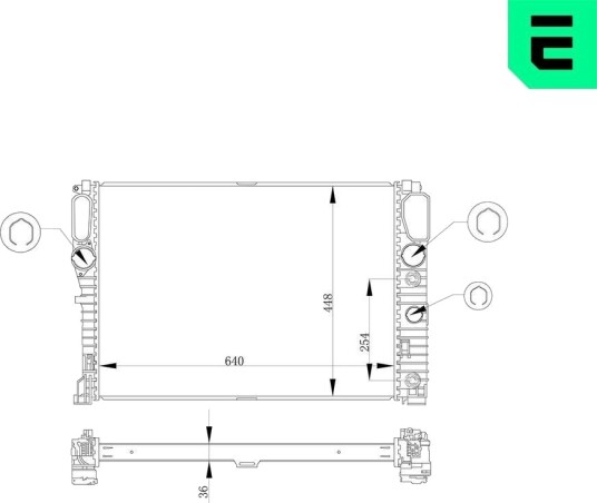 ERA 673207 Radiator motorkjøling
