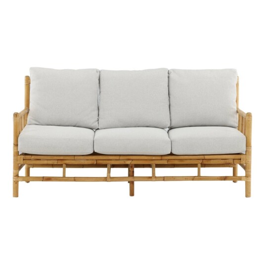 Venture Design Cane 3-seter sofa Natur/grå 180 x 77 cm Natur