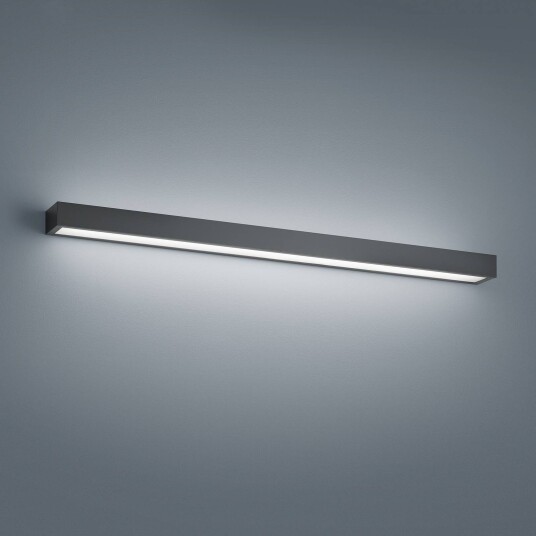 Helestra LED-vegglampe Theia, Sort, Baderom, Metall, Moderne