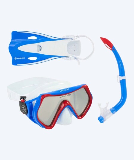 Aqualung snorkelsett til barn - Hero - Gul/blå