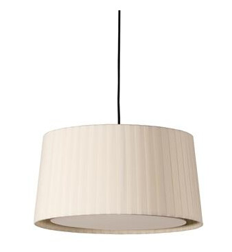 Santa & Cole GT6 Taklampe Naturlig/Rosett Nikkel/ Ledning Sort Santa & Cole GT6 Taklampe Naturlig/Rosett Nikkel/ Ledning Sort