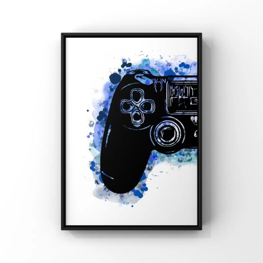 Plakat Gaming / Mørkeblå #03