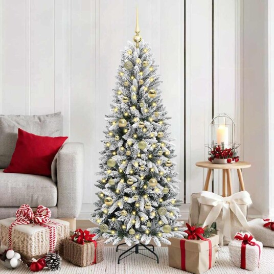  Kunstig juletre Hvit 63 x 63 x 150 cm PVC plast stål og PE