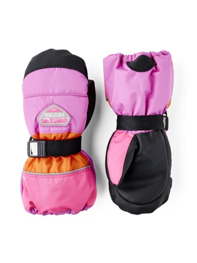 Hestra Kids Czone votter rosa barn 928 Cerise Multi 2