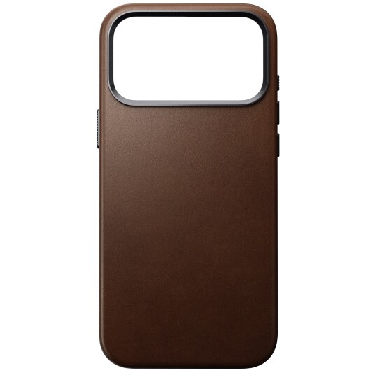 Nomad iPhone 17 Pro Max Tradisjonell MagSafe Skinndeksel Brun