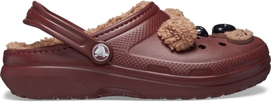 Crocs Classic Fôrede Tøfler Bear/Dark Clay 20-21