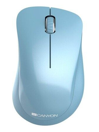 Canyon MW-11 - mouse - 2.4 GHz - niagara - Mus - Optisk - 3 knapper - Blå