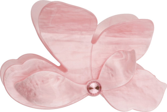 DARK Orchid Flower Hair Claw Pale Rose DARK Orchid Flower Hair Claw Pale Rose