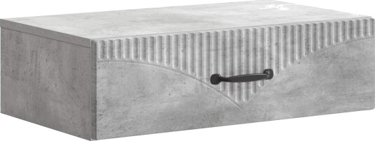 vidaXL Vegghengt Sidebord Betonggrå 59 x 34,5 x 17 cm Konstruert tre