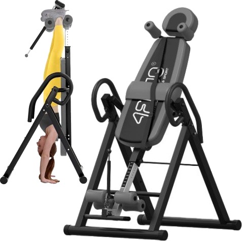 Inversjonsbenk 4FIZJO justerbar ergonomisk ryggbenk for ryggsmerter og hjemmetrening Inversjonsbenk 4FIZJO justerbar ergonomisk ryggbenk for ryggsmerter og hjemmetrening