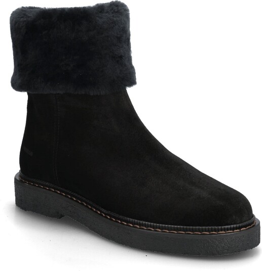 ANGULUS Boots - Flat - 1163/2014 BLACK/BLACK LAMB WOO - 35
