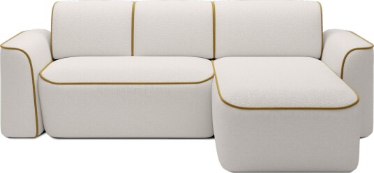 Ume 4 seters Sofa med Sjeselong Hvit Ume 4 seters Sofa med Sjeselong Hvit