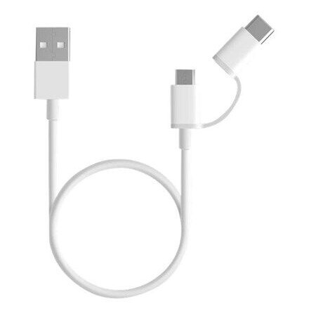 Xiaomi Mi 2-in-1 USB Cable Micro USB mit Type-C Adapter (30cm) Xiaomi Mi 2-in-1 USB Cable Micro USB mit Type-C Adapter (30cm)