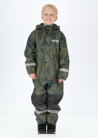 Swedemount Drop Fleece Rain Suit Jr Camouflage 100 Overalls I Fleece